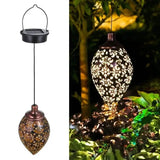Tomshine Solar Lantern LED Moroccan Garden Lights Metal Lamp Waterproof Solar Outdoor Lights - Tophatter Daily Deals