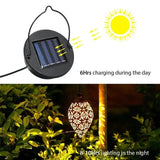 Tomshine Solar Lantern LED Moroccan Garden Lights Metal Lamp Waterproof Solar Outdoor Lights - Tophatter Daily Deals
