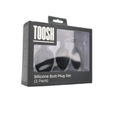 Toosh Silicone Butt Plug Set of 3 Small to Large – Jewelled Base Butt Plug > Anal Range > Butt Plug Kits - Tophatter Daily Deals