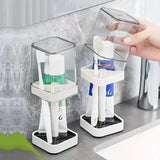 Toothbrush Holder With Gargle Cup Bath - Tophatter Daily Deals