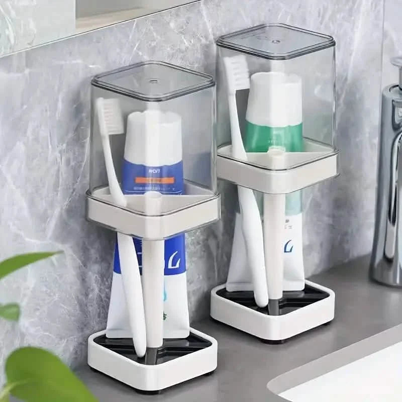Toothbrush Holder With Gargle Cup Bath - Tophatter Daily Deals