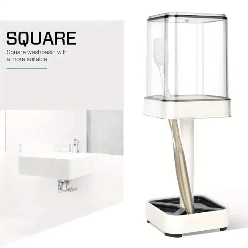 Toothbrush Holder With Gargle Cup Bath - Tophatter Daily Deals