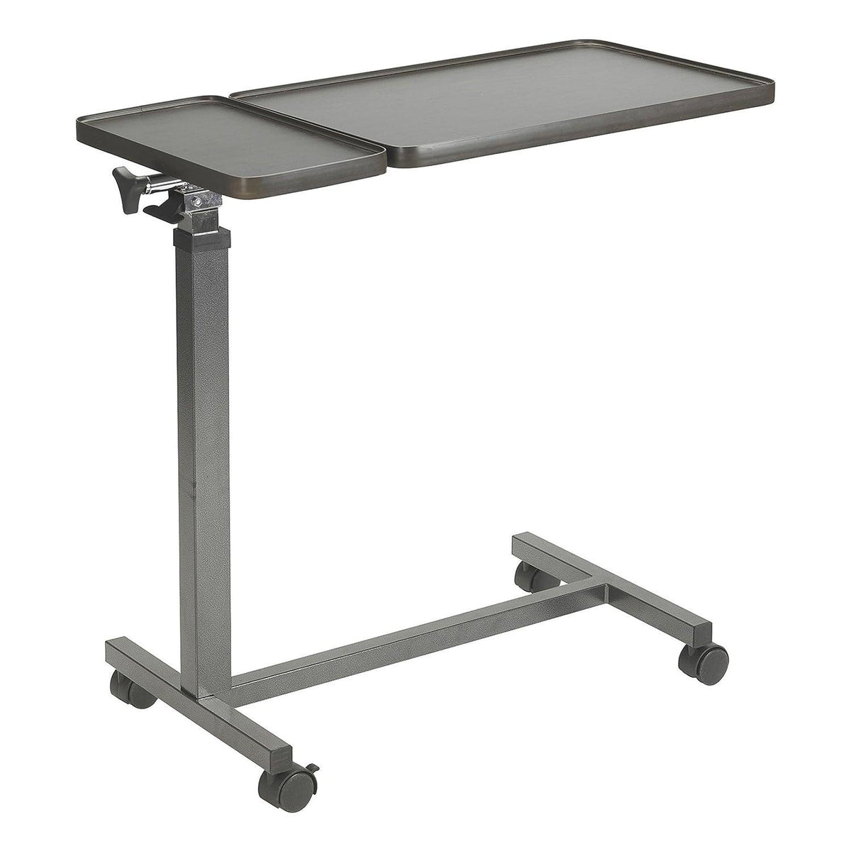 Over Bed Table - Deluxe Twin Top Over Bed or Chair Table Adjustable Height and Angle Mobility Aid Apparel & Accessories - Tophatter Daily Deals