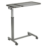 Over Bed Table - Deluxe Twin Top Over Bed or Chair Table Adjustable Height and Angle Mobility Aid Apparel & Accessories - Tophatter Daily Deals