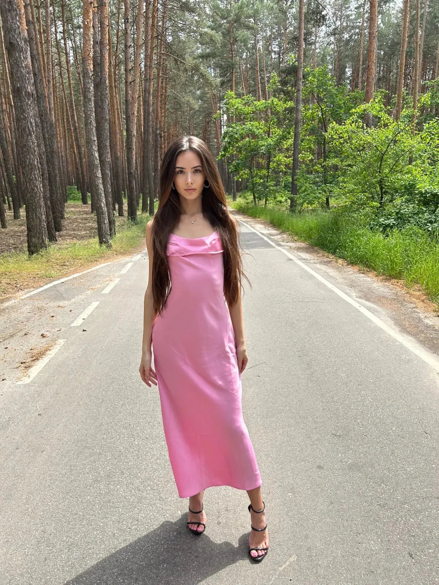 Satin Sleeveless Camisole Dress: Elegant Backless Summer Style 👗 Dresses - Tophatter Daily Deals