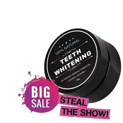Organic Labs™ Activated Charcoal Teeth Whitening Powder