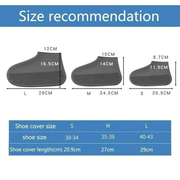 Ultra-Durable Silicovers Non-Slip Shoe Covers: Keep Your Shoes Clean & Dry Shoe Covers - Tophatter Daily Deals