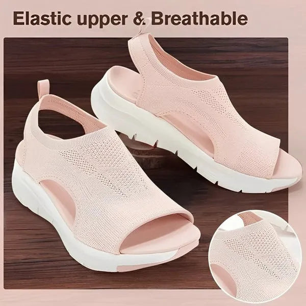 Washable Slingback Orthopedic Slide Sport Sandals Sandals - Tophatter Daily Deals