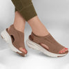 Washable Slingback Orthopedic Slide Sport Sandals Brown Sandals - Tophatter Daily Deals