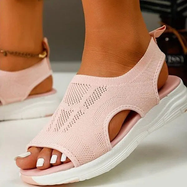 Washable Slingback Orthopedic Slide Sport Sandals Pink Sandals - Tophatter Daily Deals