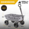 Gorilla® Heavy Duty Utility Cart Wheelbarrow - Tophatter Daily Deals