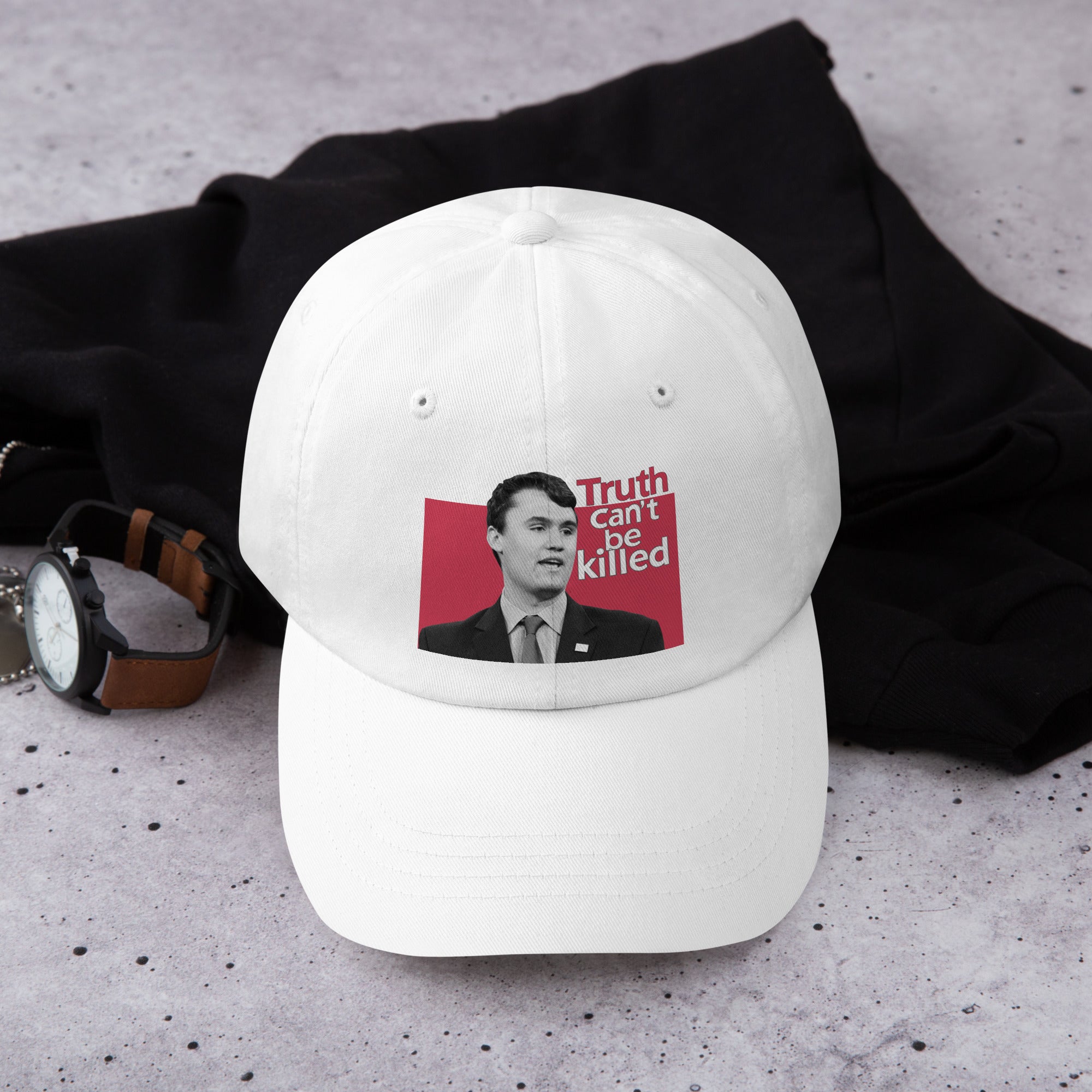 Charlie Kirk Hat, Truth Can't Be Killed Cap Printed Cap - Tophatter Daily Deals