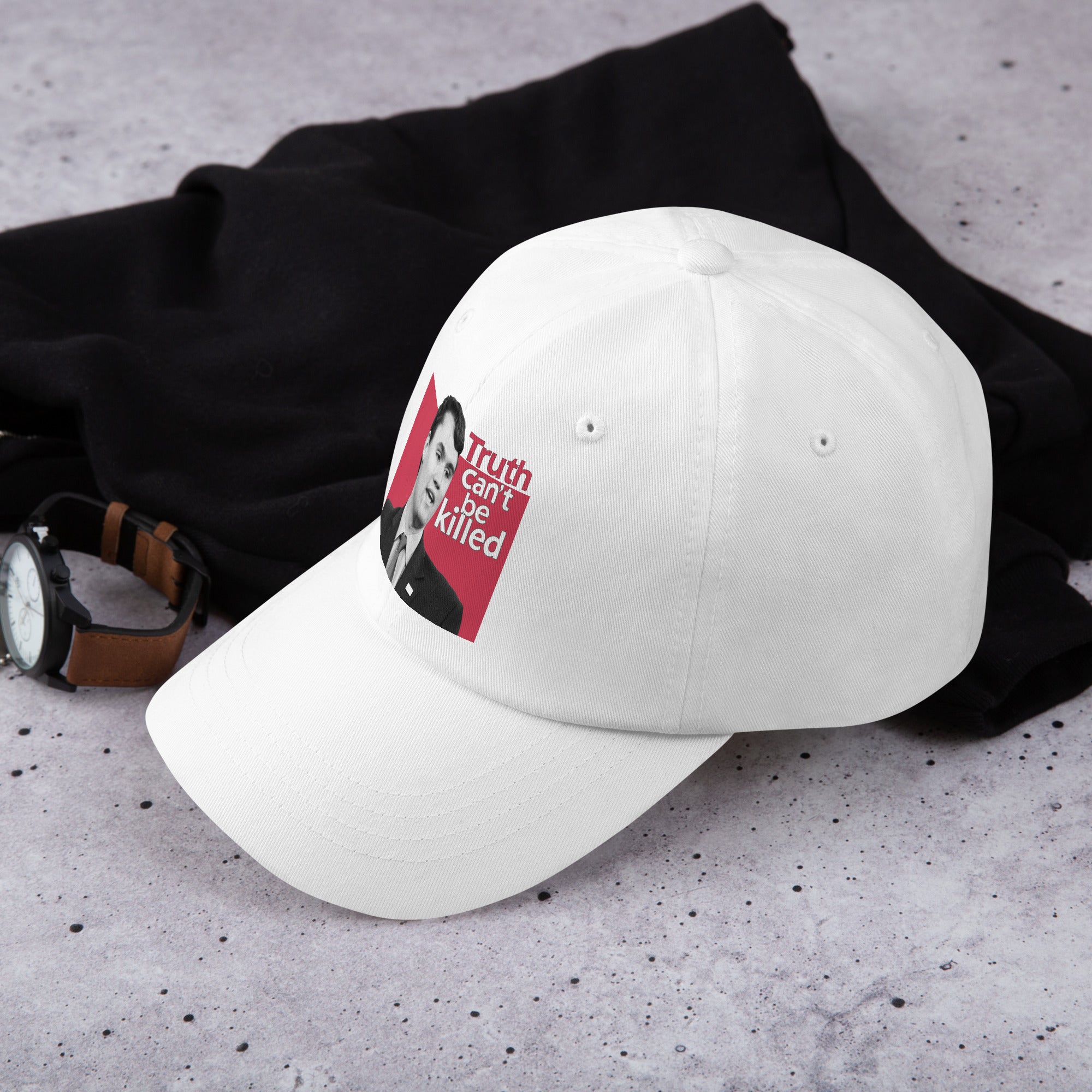 Charlie Kirk Hat, Truth Can't Be Killed Cap Printed Cap - Tophatter Daily Deals