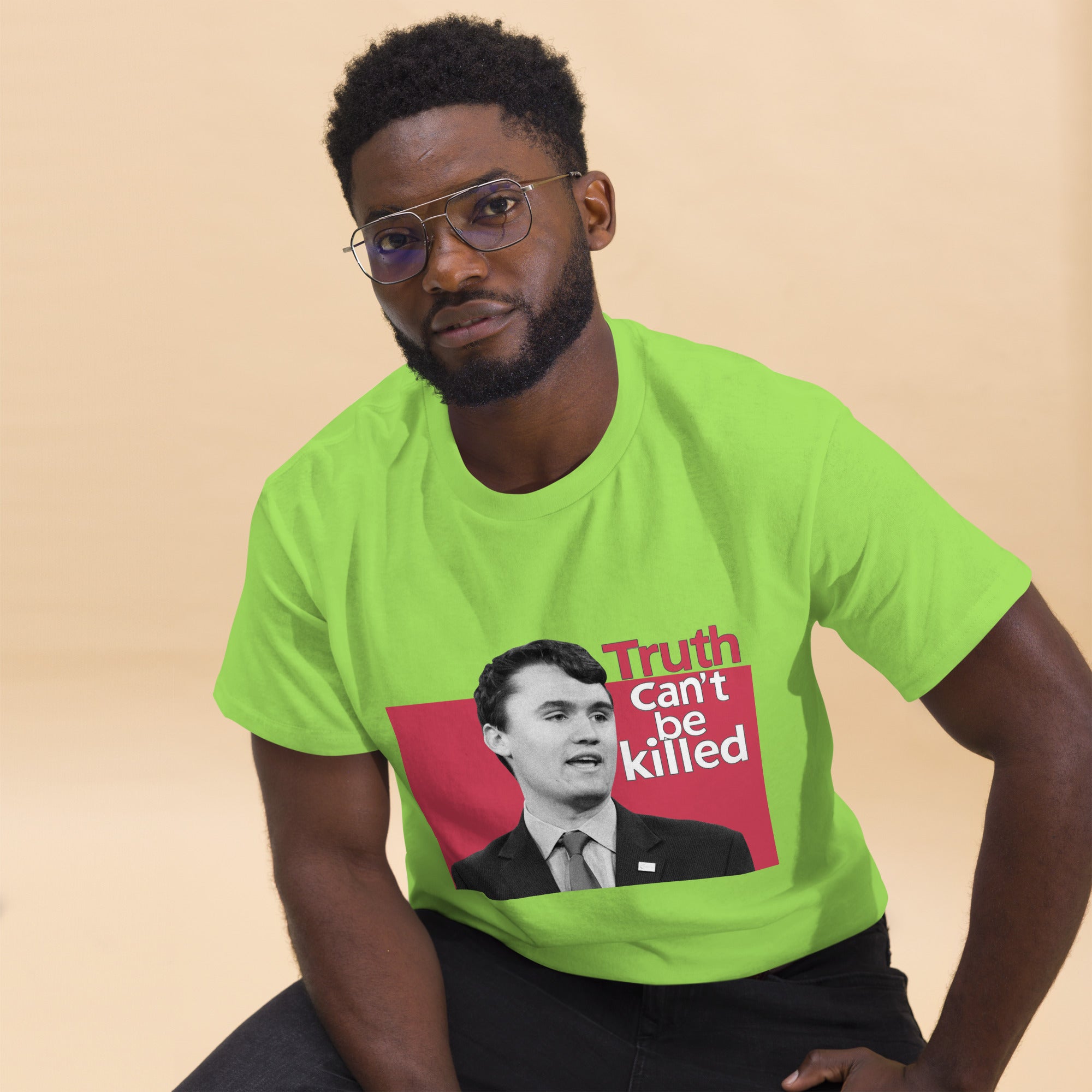 Charlie Kirk Shirt, Truth Can't Be Killed T-Shirt T-Shirt - Tophatter Daily Deals