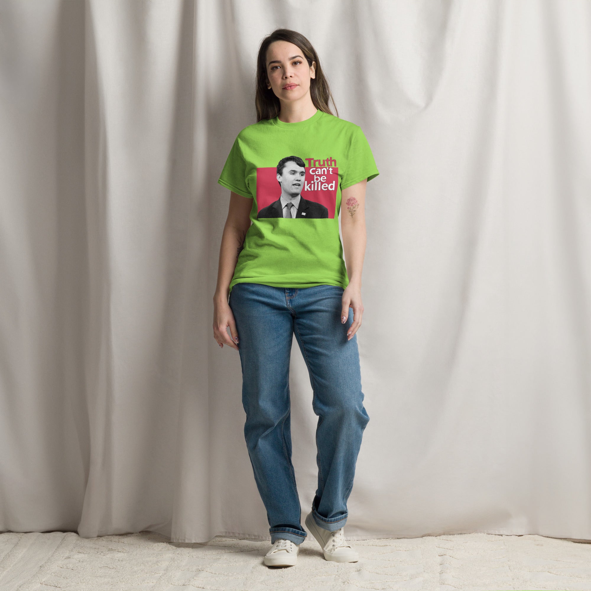 Charlie Kirk Shirt, Truth Can't Be Killed T-Shirt T-Shirt - Tophatter Daily Deals
