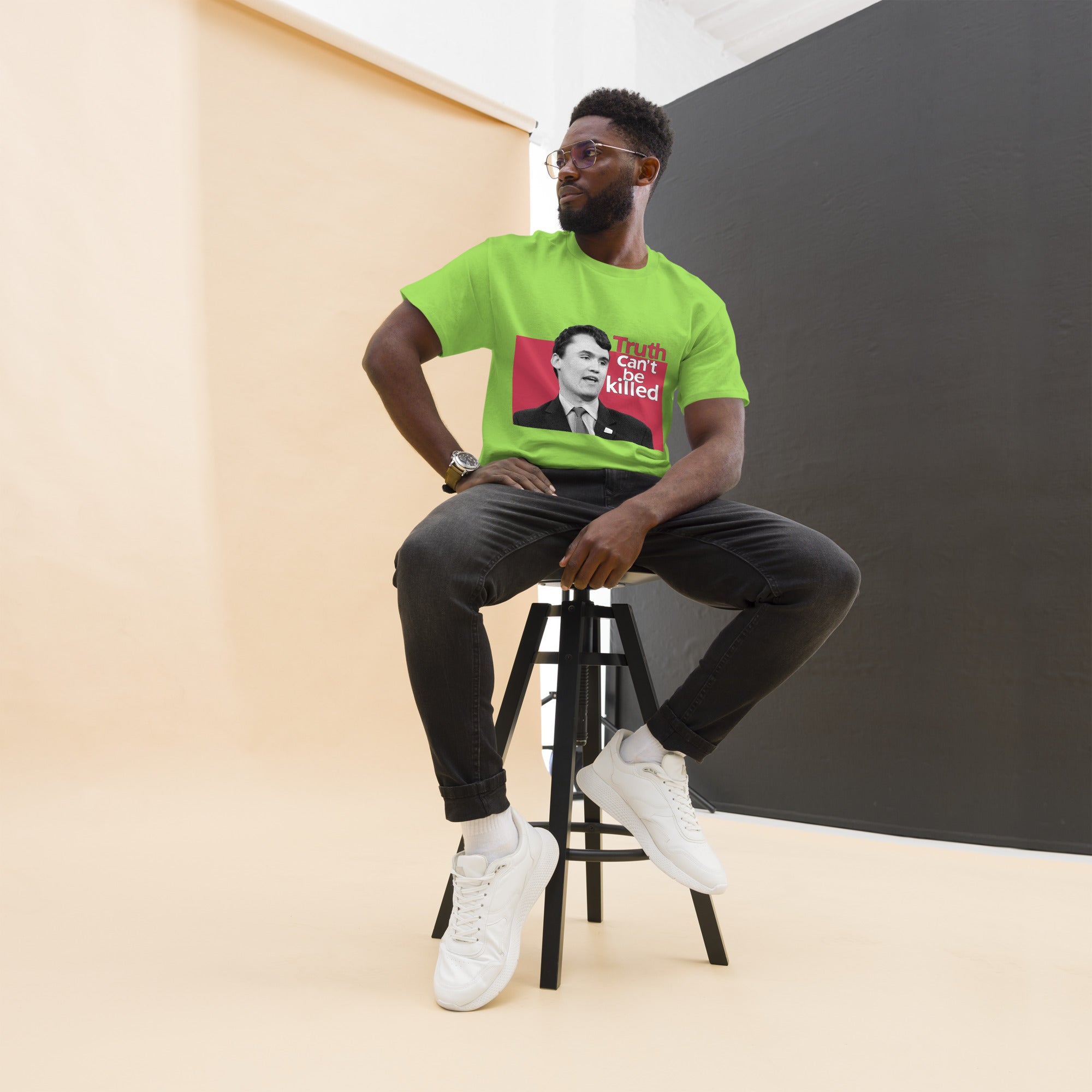 Charlie Kirk Shirt, Truth Can't Be Killed T-Shirt T-Shirt - Tophatter Daily Deals