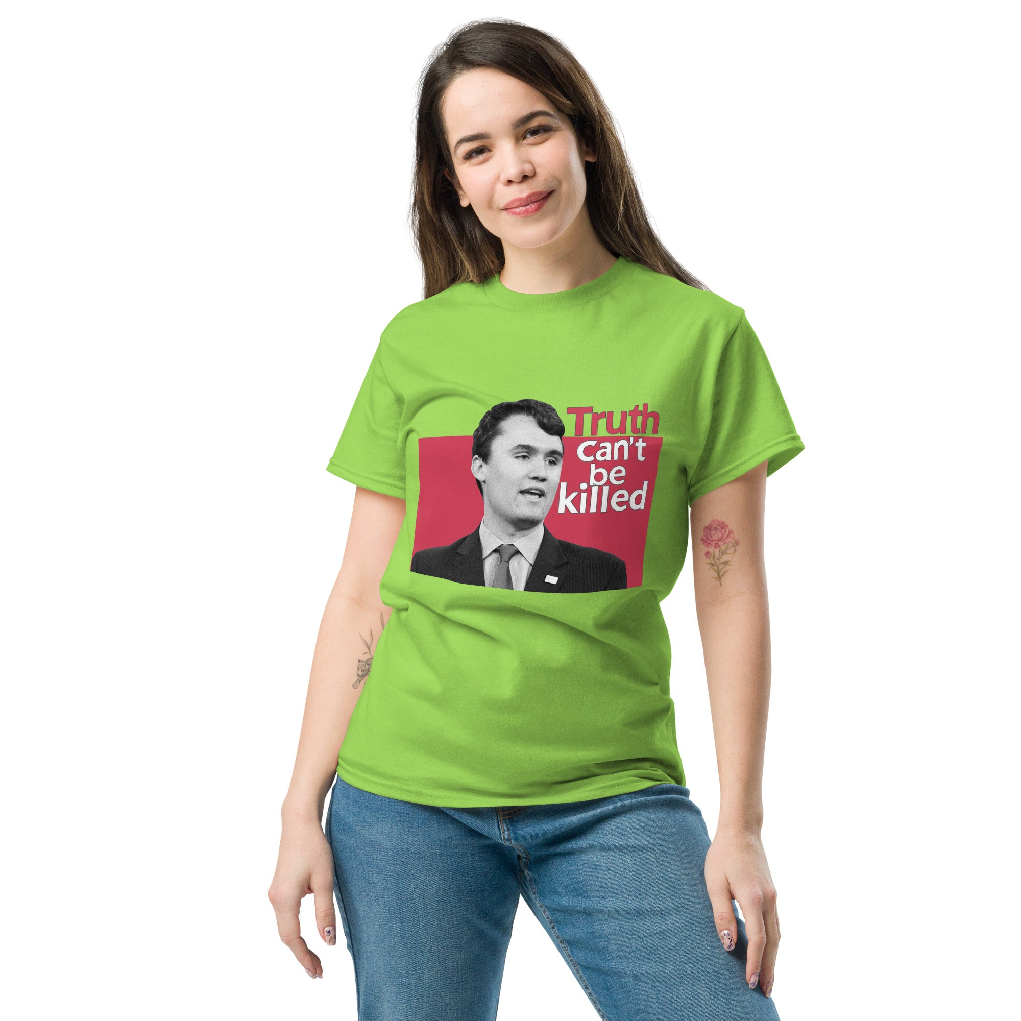 Charlie Kirk Shirt, Truth Can't Be Killed T-Shirt T-Shirt - Tophatter Daily Deals