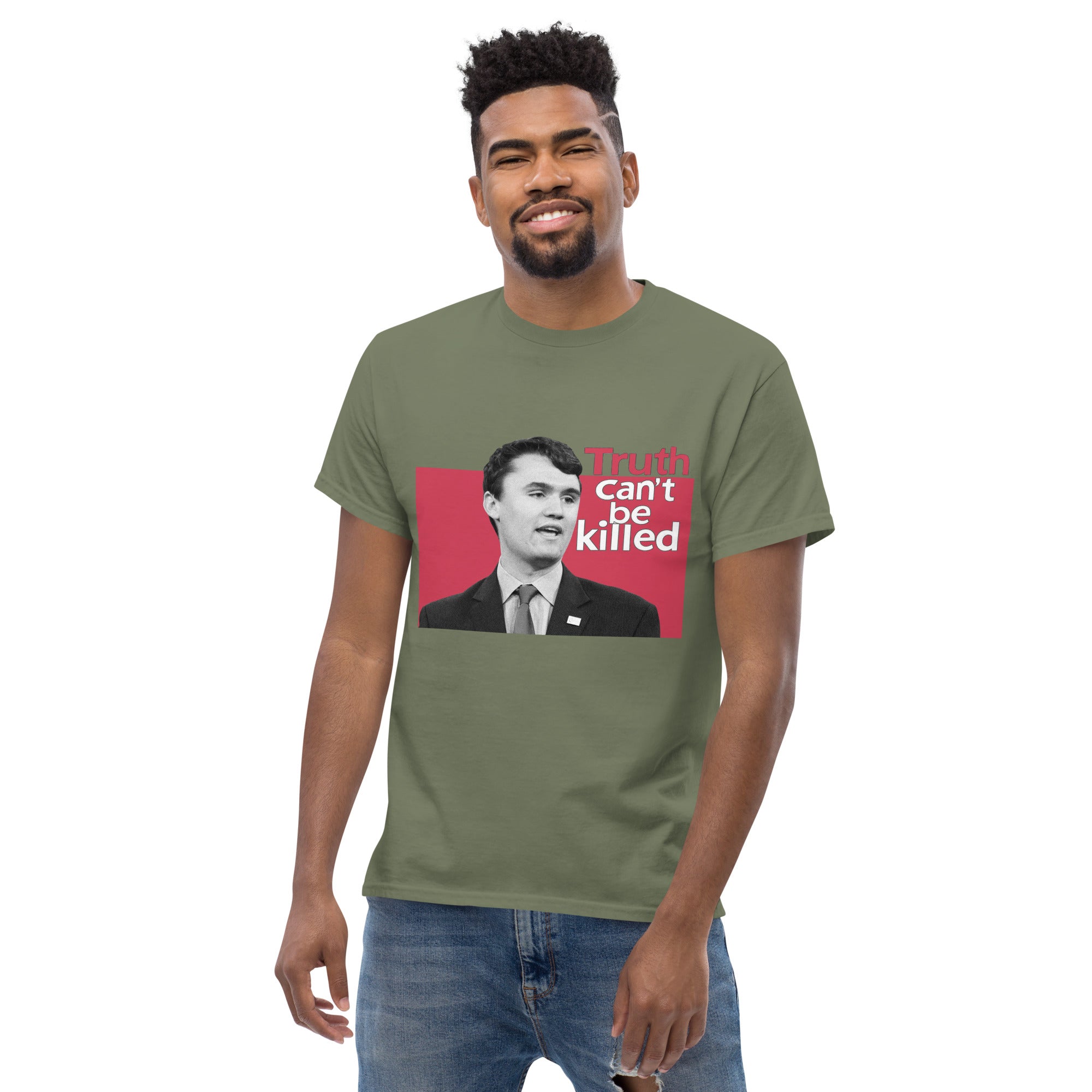 Charlie Kirk Shirt, Truth Can't Be Killed T-Shirt T-Shirt - Tophatter Daily Deals