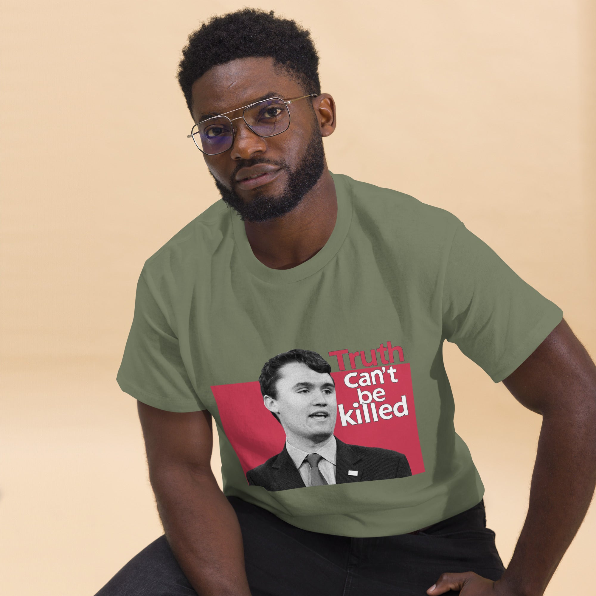 Charlie Kirk Shirt, Truth Can't Be Killed T-Shirt T-Shirt - Tophatter Daily Deals