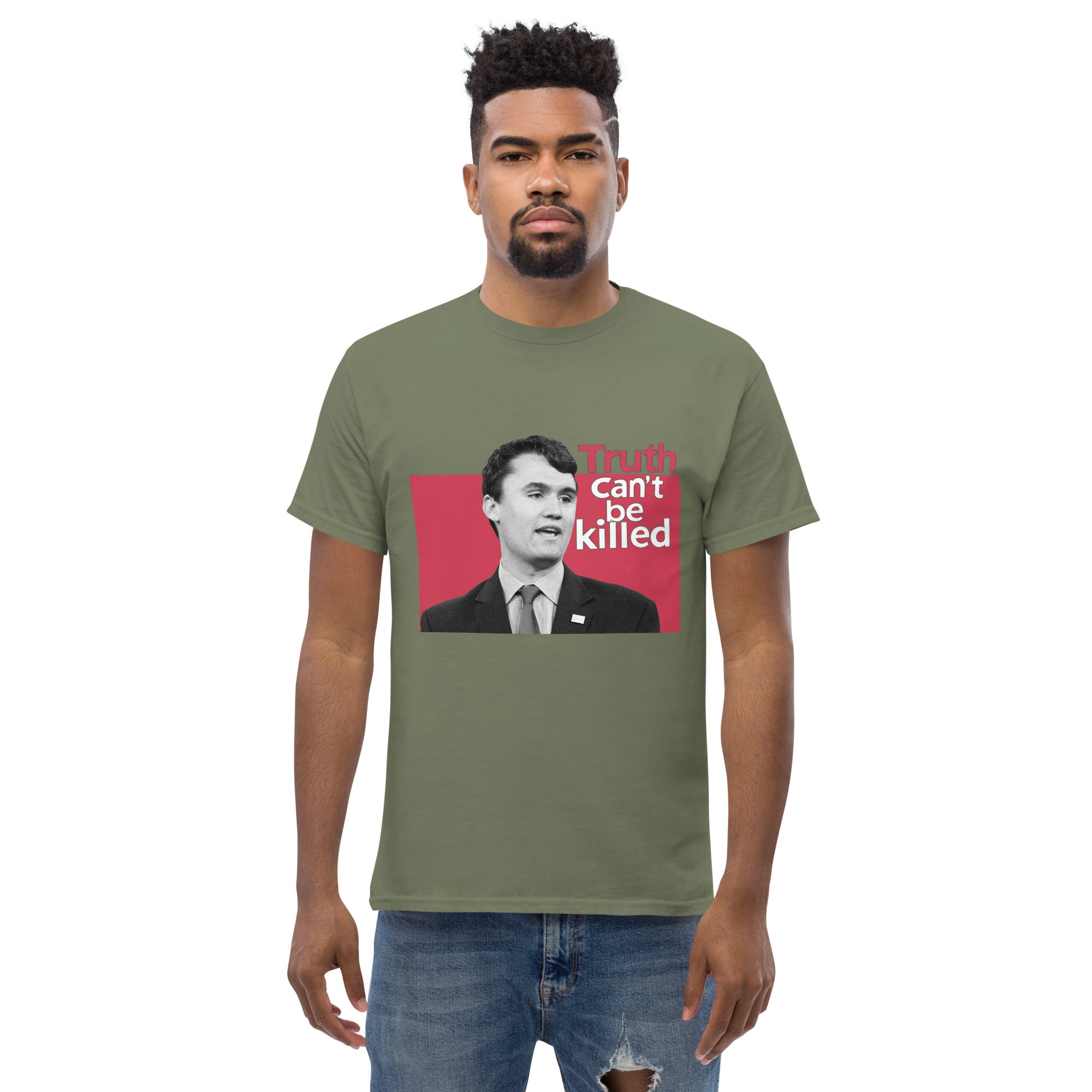 Charlie Kirk Shirt, Truth Can't Be Killed T-Shirt T-Shirt - Tophatter Daily Deals