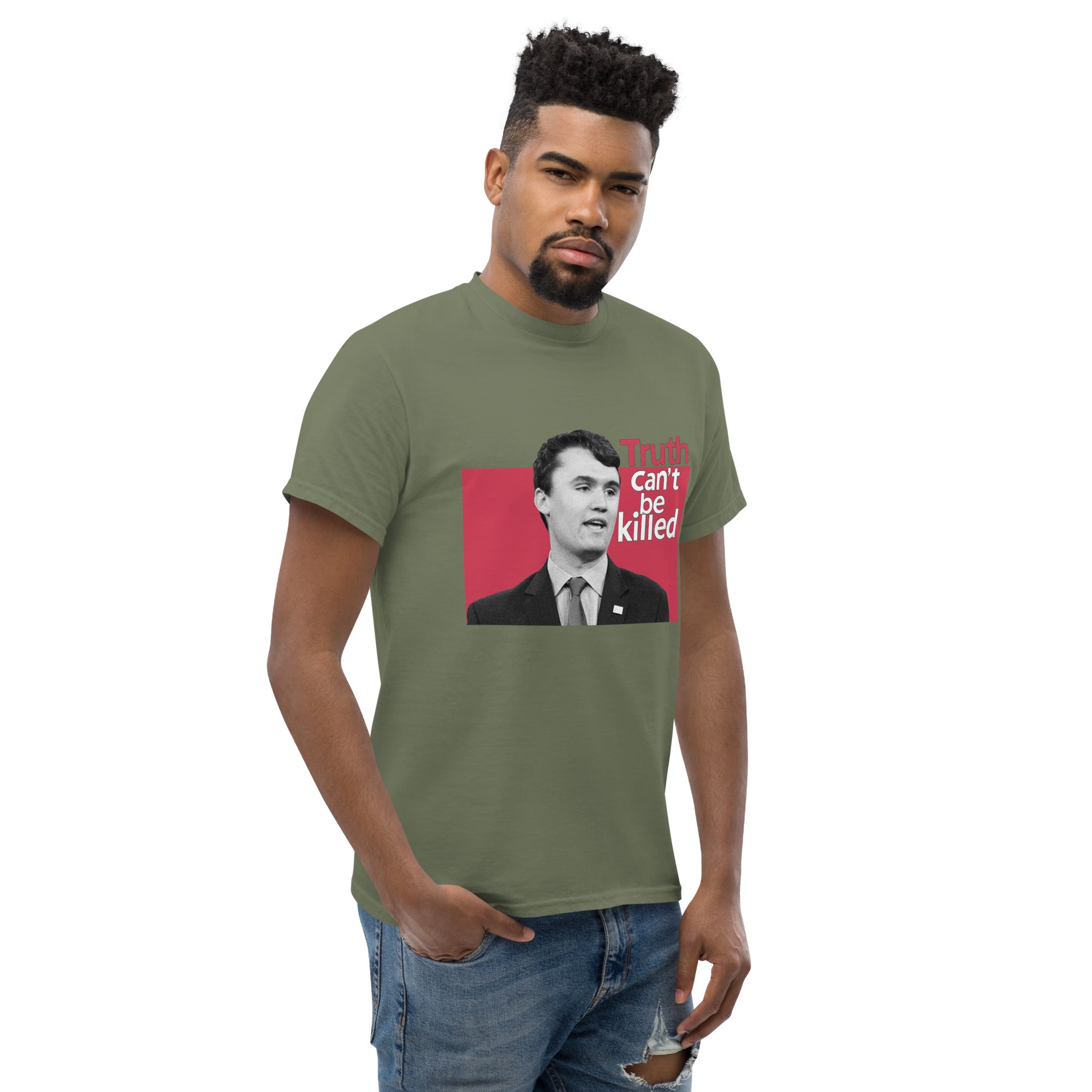 Charlie Kirk Shirt, Truth Can't Be Killed T-Shirt T-Shirt - Tophatter Daily Deals