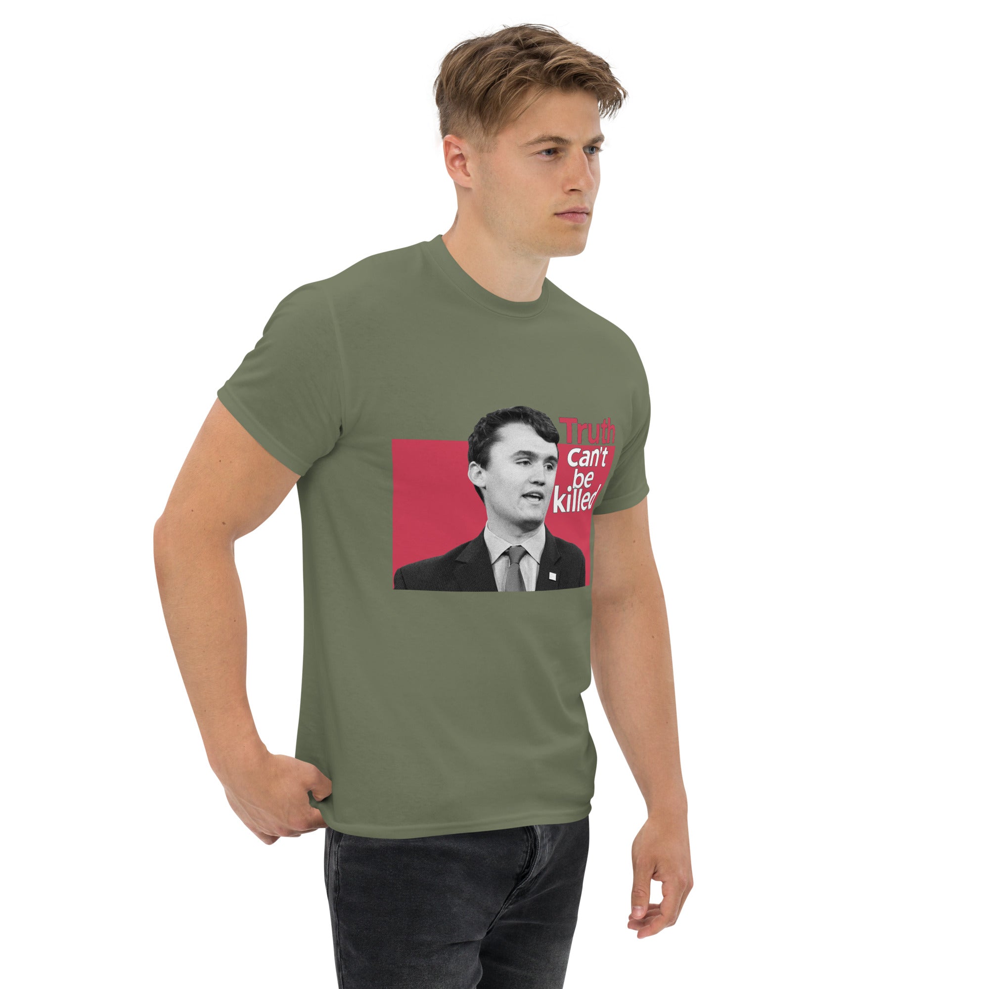 Charlie Kirk Shirt, Truth Can't Be Killed T-Shirt T-Shirt - Tophatter Daily Deals