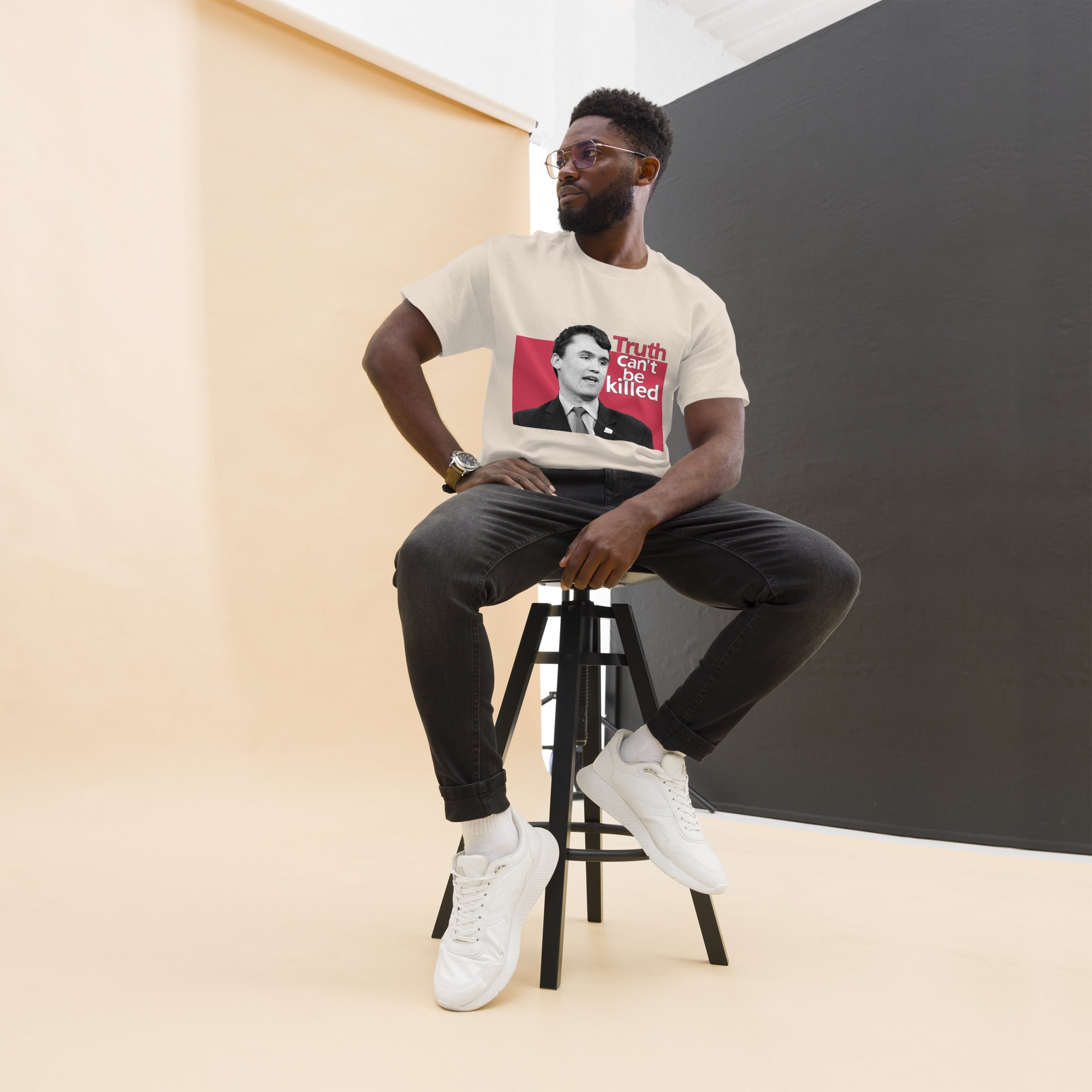 Charlie Kirk Shirt, Truth Can't Be Killed T-Shirt T-Shirt - Tophatter Daily Deals
