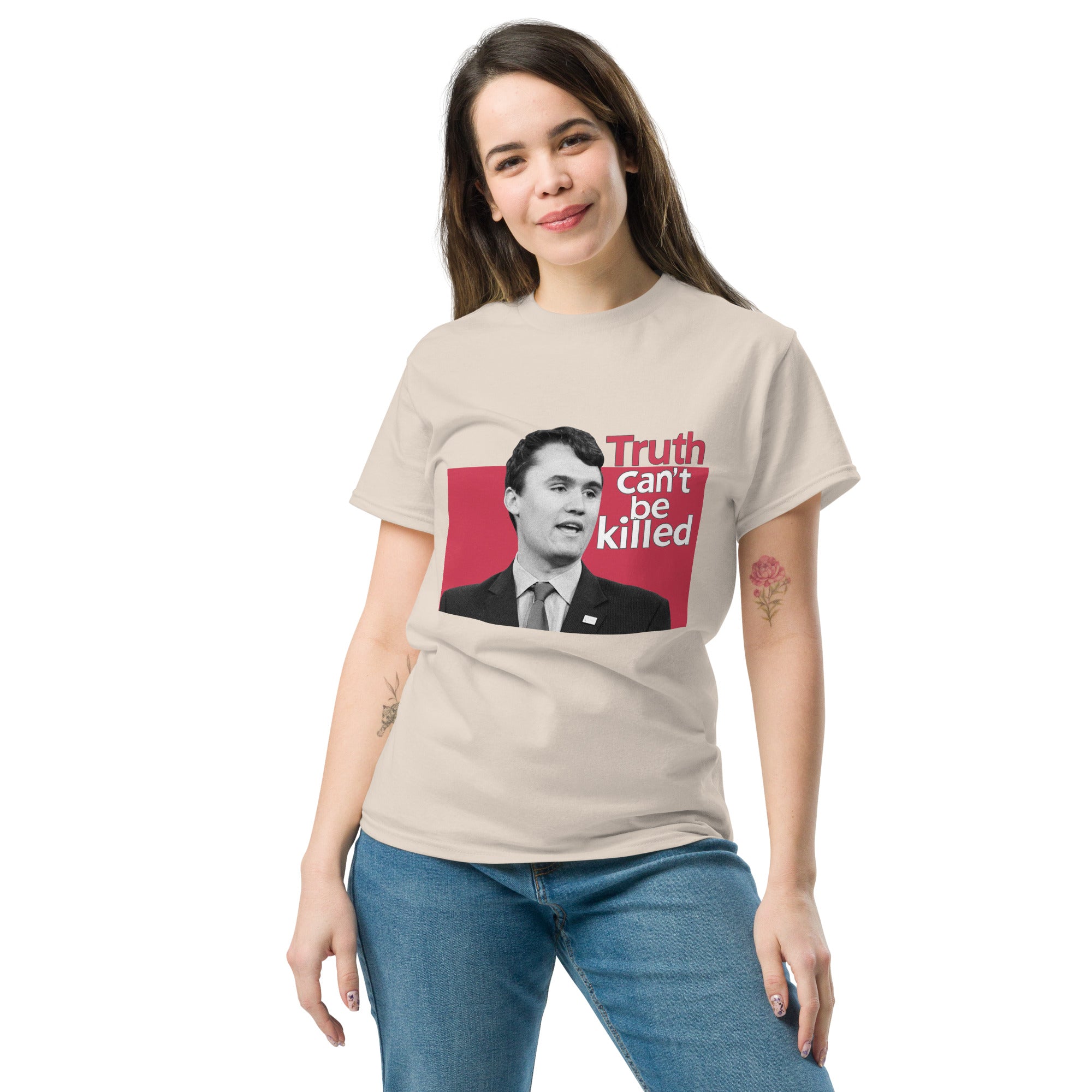 Charlie Kirk Shirt, Truth Can't Be Killed T-Shirt T-Shirt - Tophatter Daily Deals