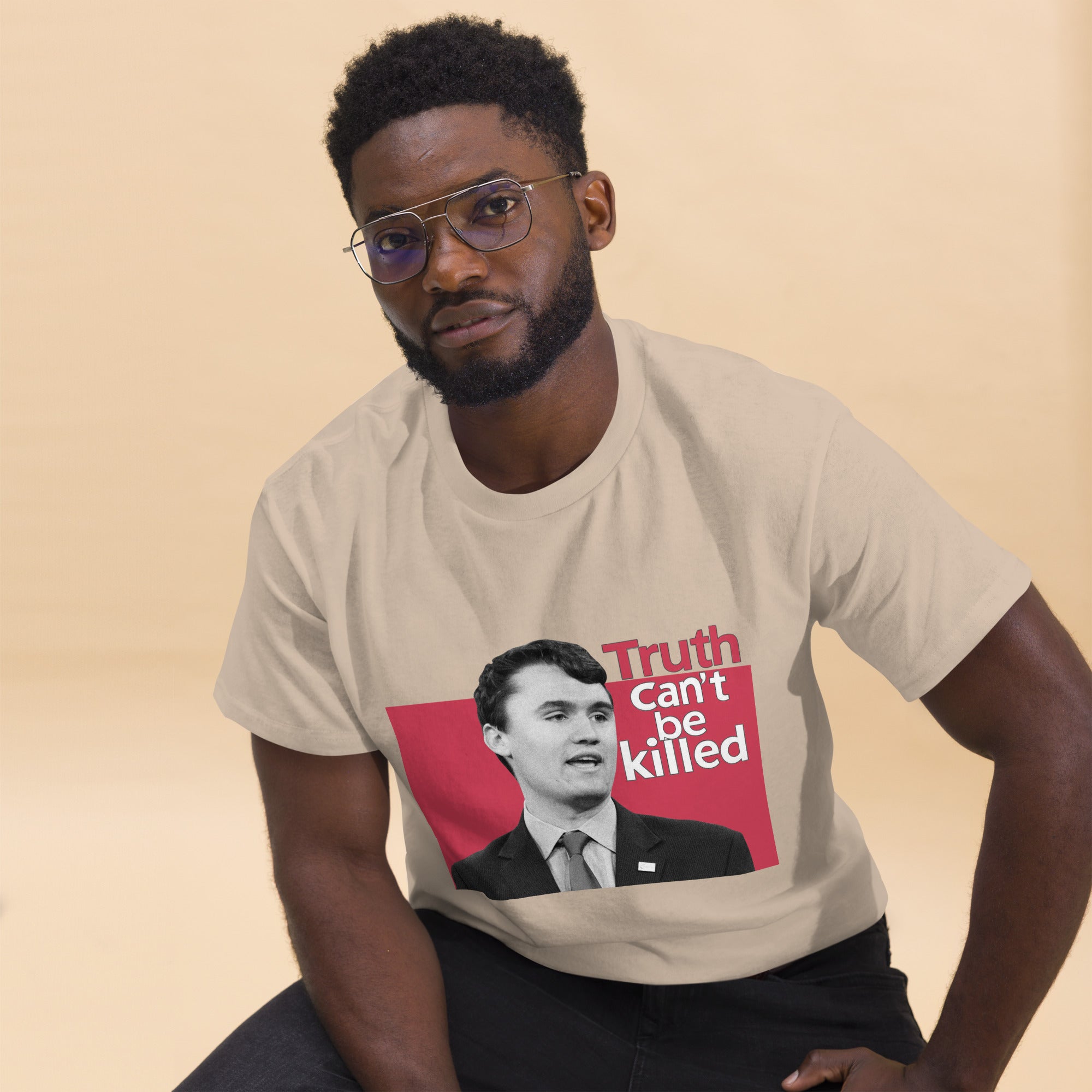 Charlie Kirk Shirt, Truth Can't Be Killed T-Shirt T-Shirt - Tophatter Daily Deals