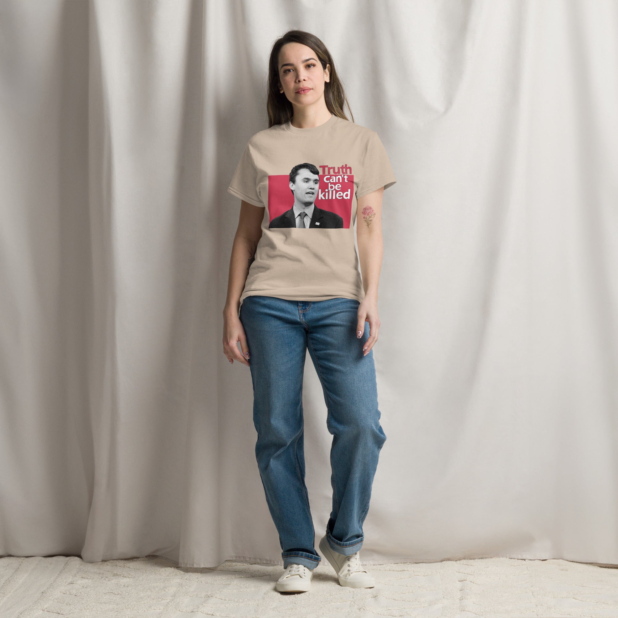 Charlie Kirk Shirt, Truth Can't Be Killed T-Shirt T-Shirt - Tophatter Daily Deals