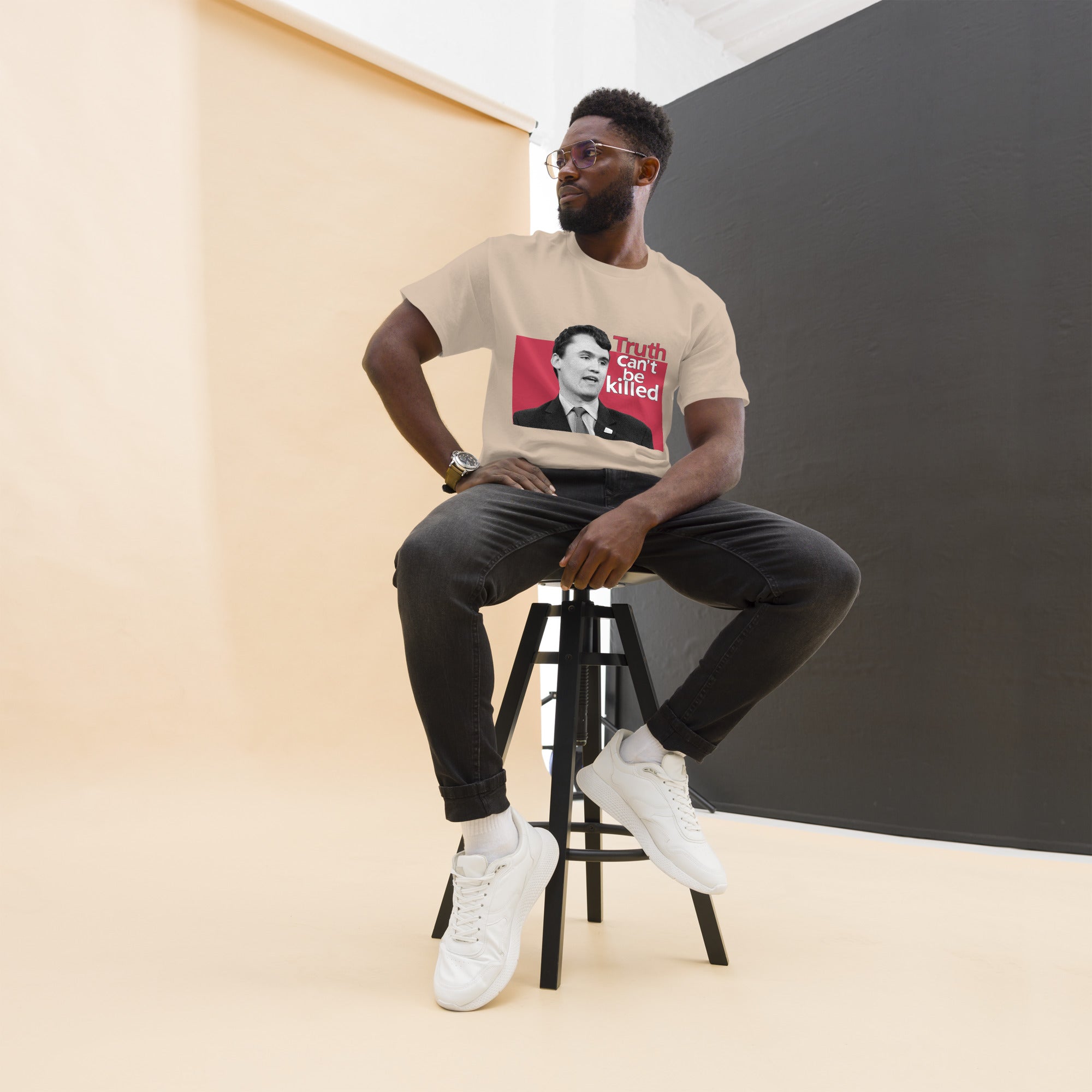 Charlie Kirk Shirt, Truth Can't Be Killed T-Shirt T-Shirt - Tophatter Daily Deals