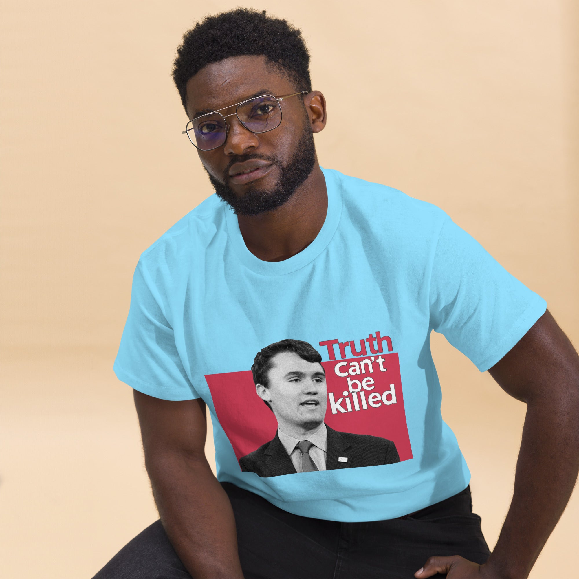 Charlie Kirk Shirt, Truth Can't Be Killed T-Shirt T-Shirt - Tophatter Daily Deals