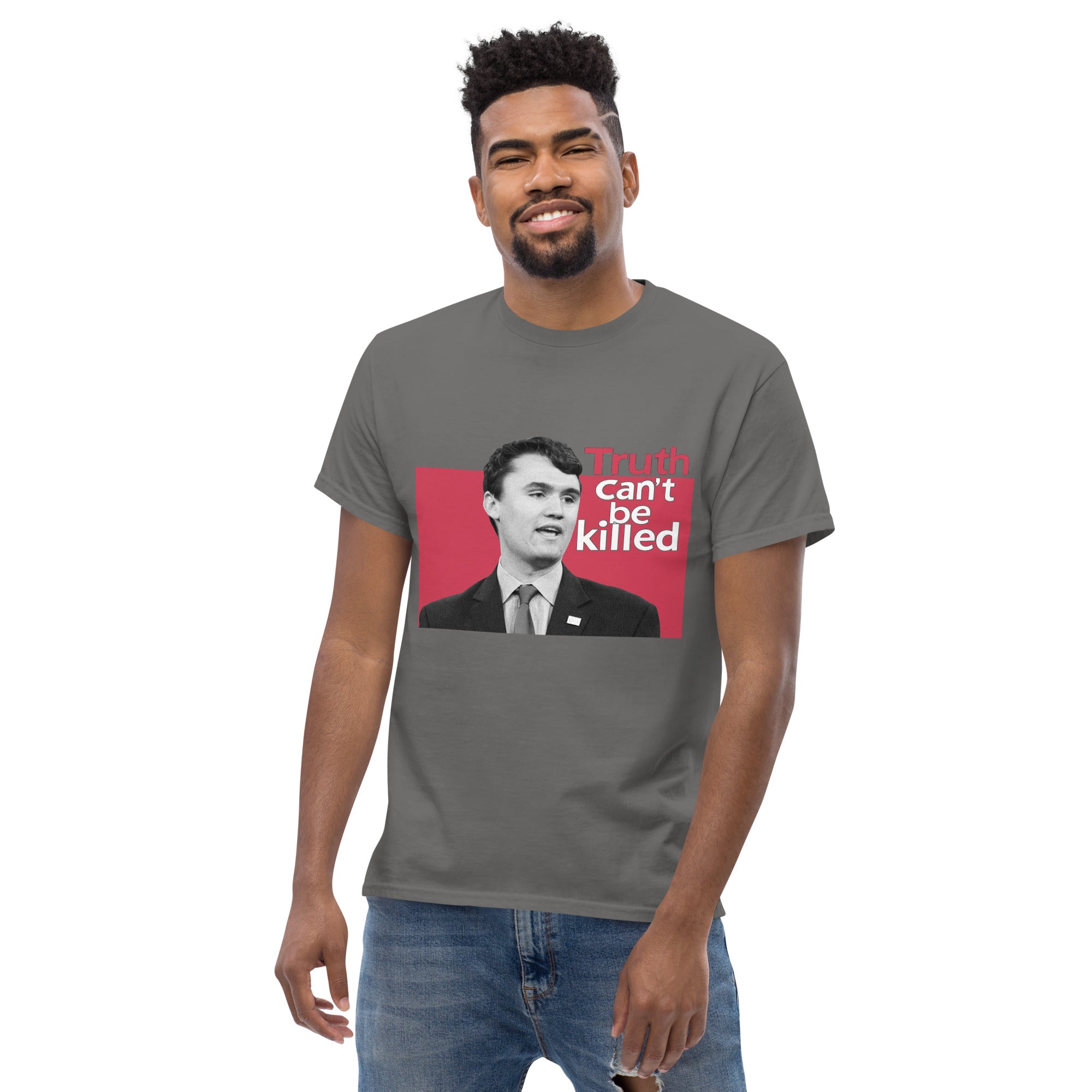 Charlie Kirk Shirt, Truth Can't Be Killed T-Shirt T-Shirt - Tophatter Daily Deals