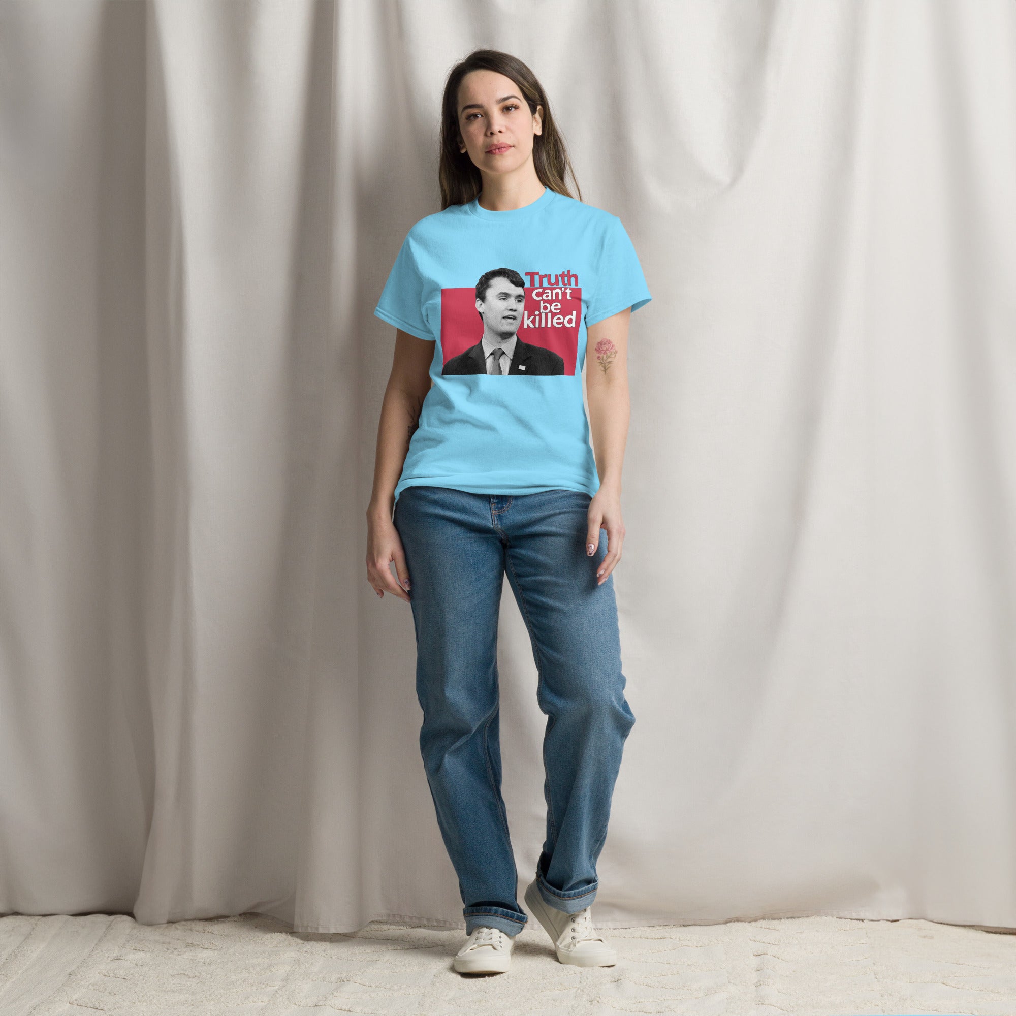 Charlie Kirk Shirt, Truth Can't Be Killed T-Shirt T-Shirt - Tophatter Daily Deals