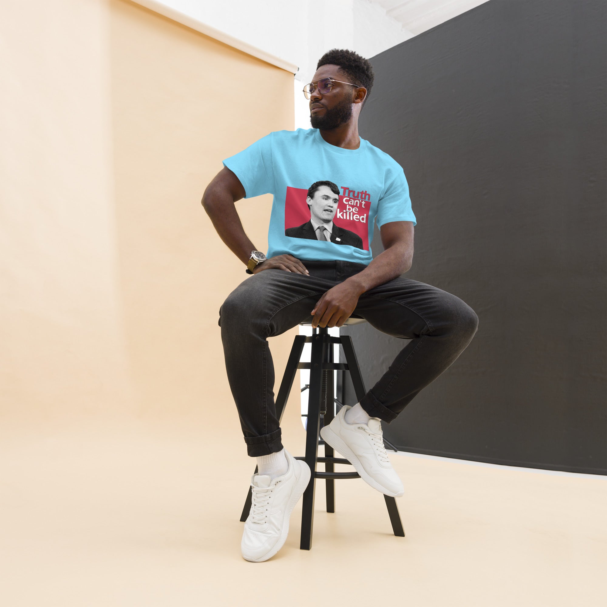 Charlie Kirk Shirt, Truth Can't Be Killed T-Shirt T-Shirt - Tophatter Daily Deals