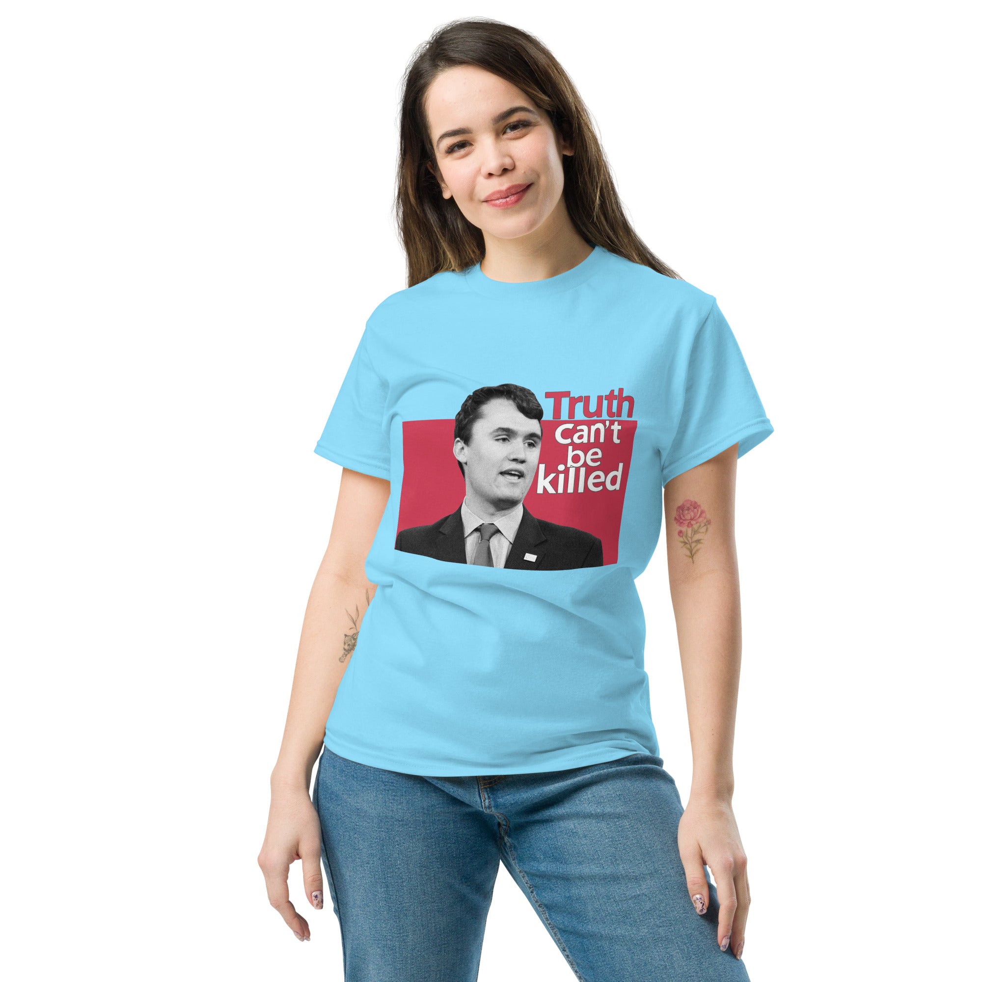 Charlie Kirk Shirt, Truth Can't Be Killed T-Shirt T-Shirt - Tophatter Daily Deals