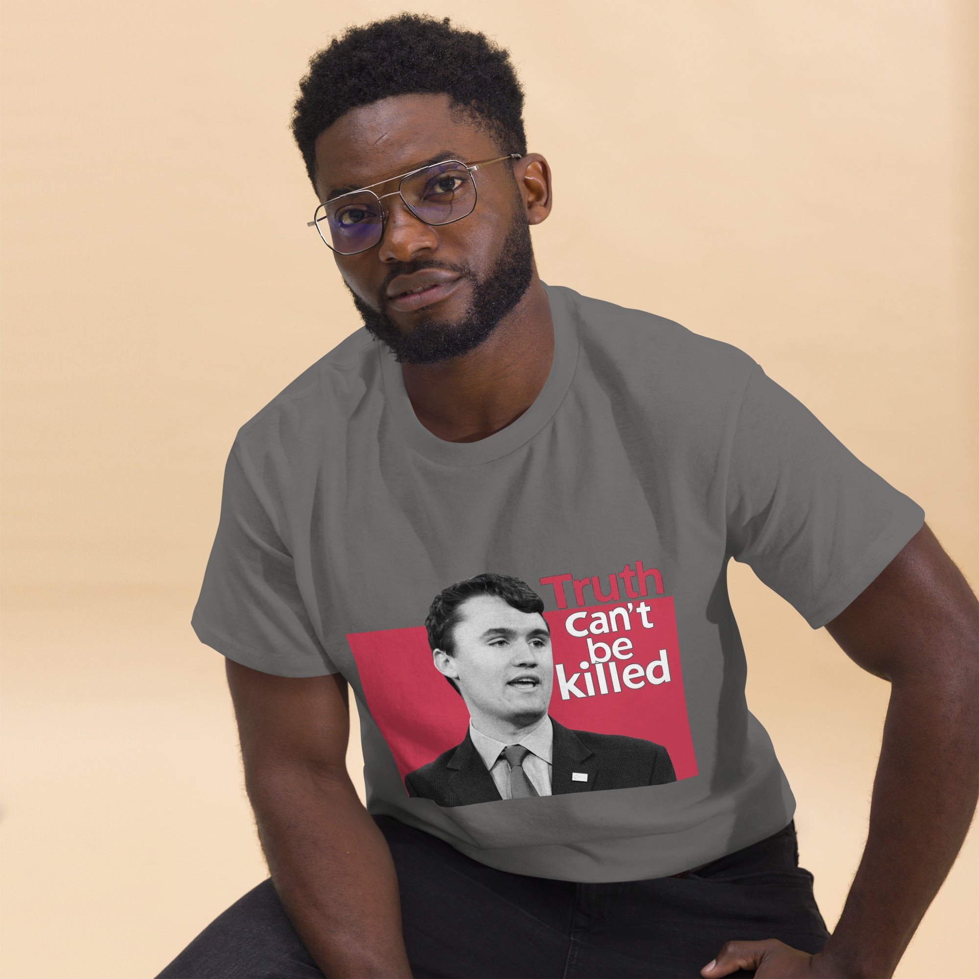 Charlie Kirk Shirt, Truth Can't Be Killed T-Shirt T-Shirt - Tophatter Daily Deals