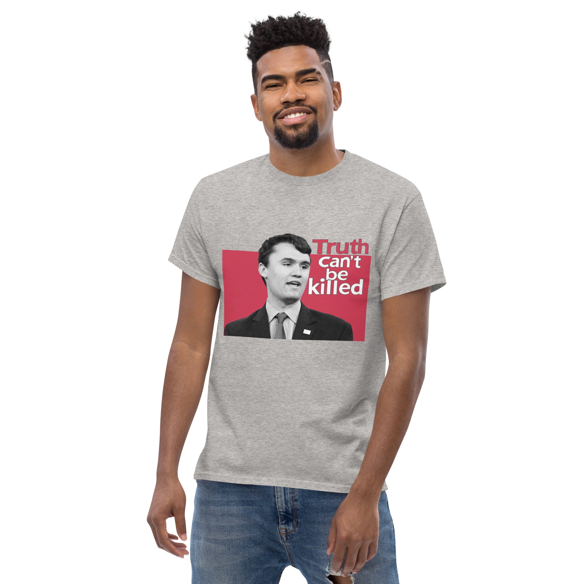 Charlie Kirk Shirt, Truth Can't Be Killed T-Shirt T-Shirt - Tophatter Daily Deals