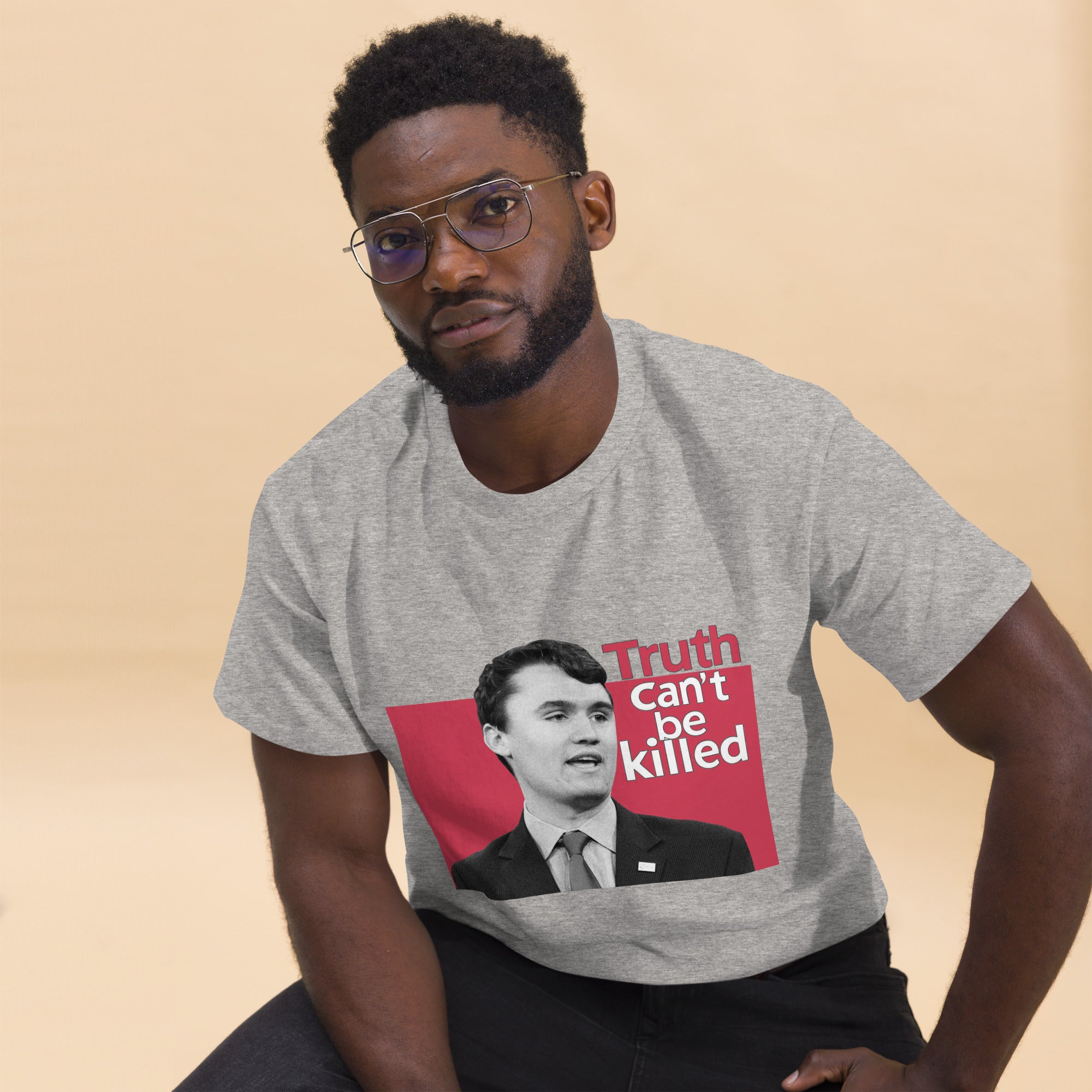 Charlie Kirk Shirt, Truth Can't Be Killed T-Shirt T-Shirt - Tophatter Daily Deals