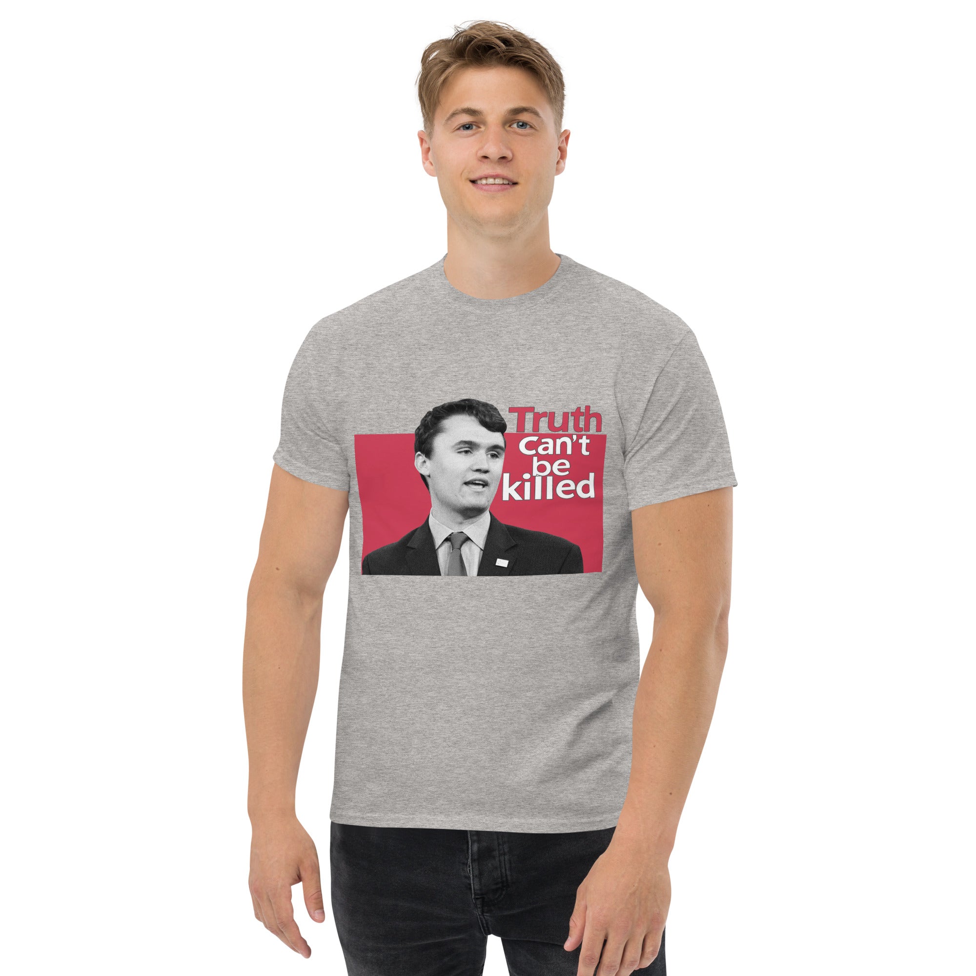 Charlie Kirk Shirt, Truth Can't Be Killed T-Shirt T-Shirt - Tophatter Daily Deals