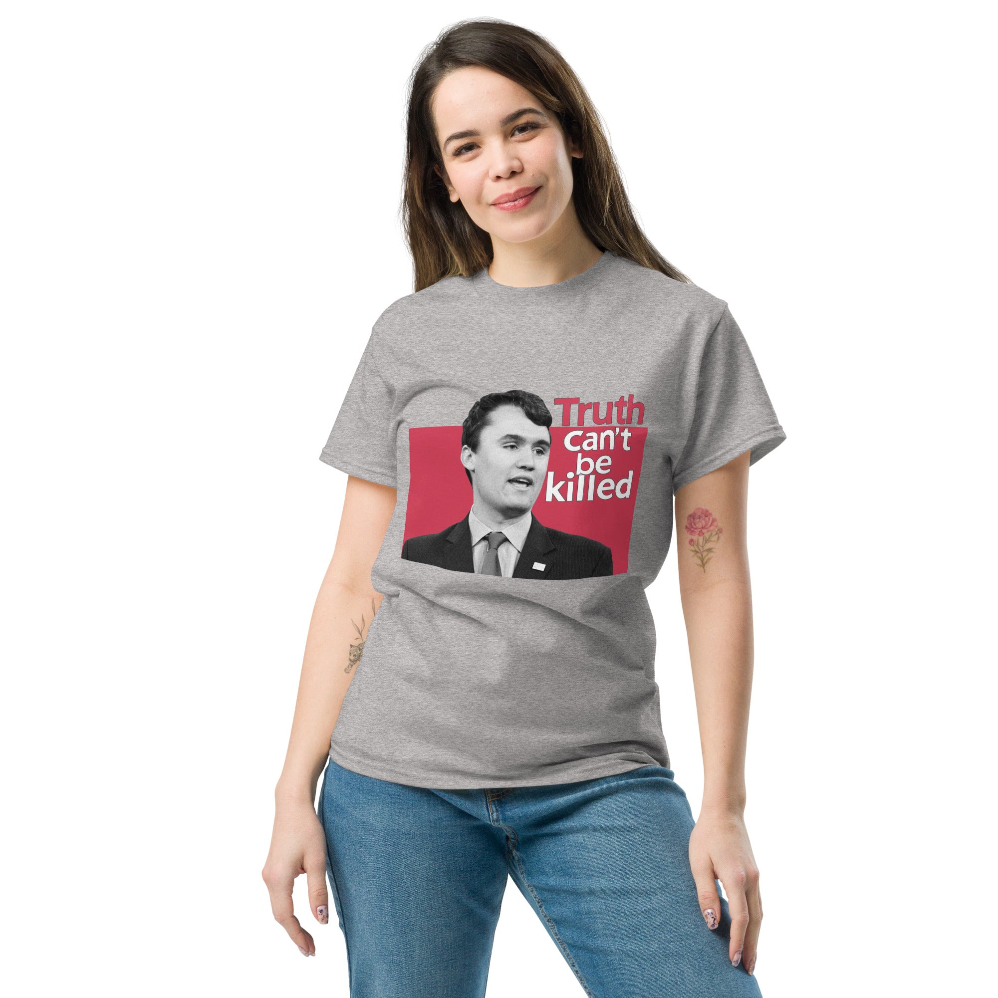 Charlie Kirk Shirt, Truth Can't Be Killed T-Shirt T-Shirt - Tophatter Daily Deals