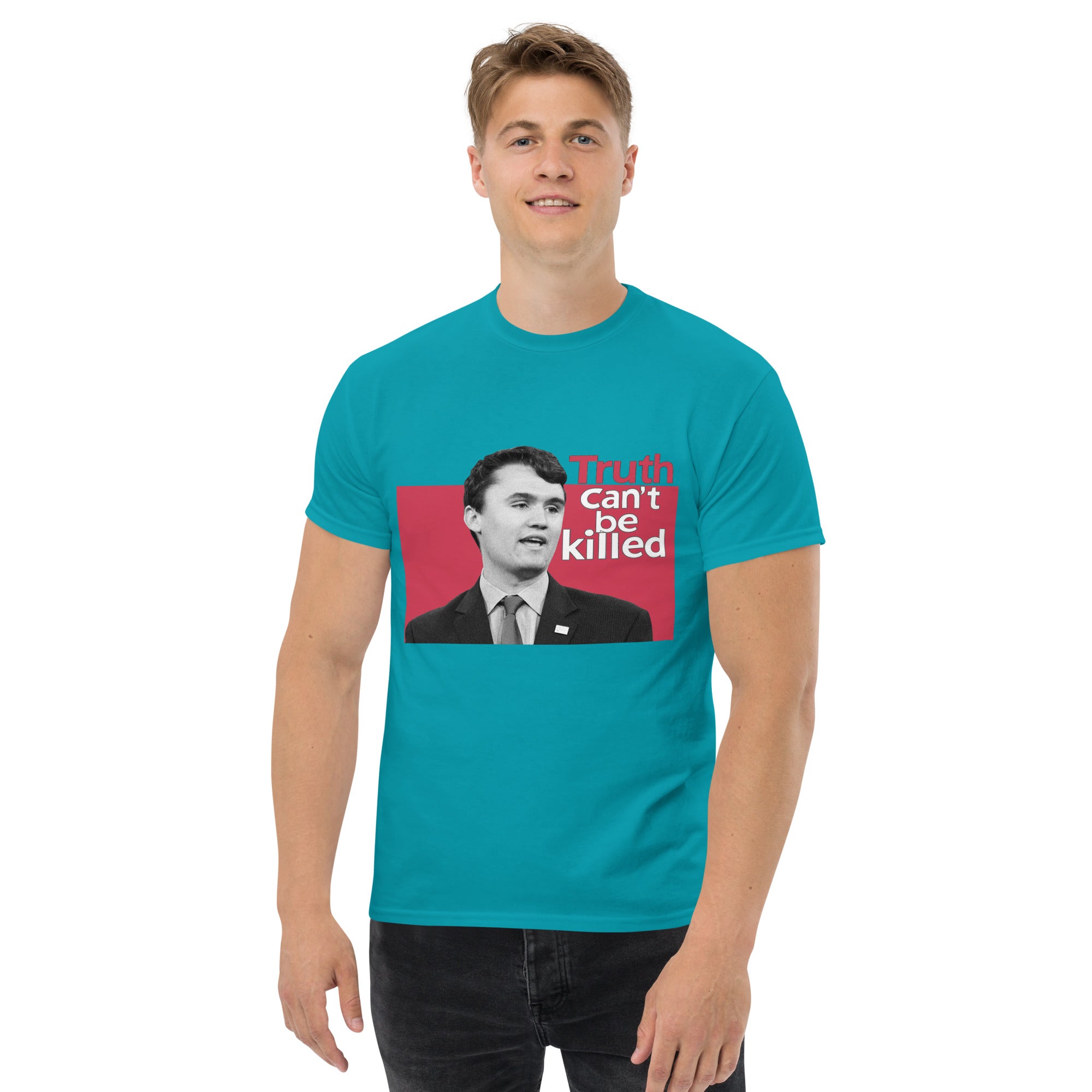 Charlie Kirk Shirt, Truth Can't Be Killed T-Shirt T-Shirt - Tophatter Daily Deals