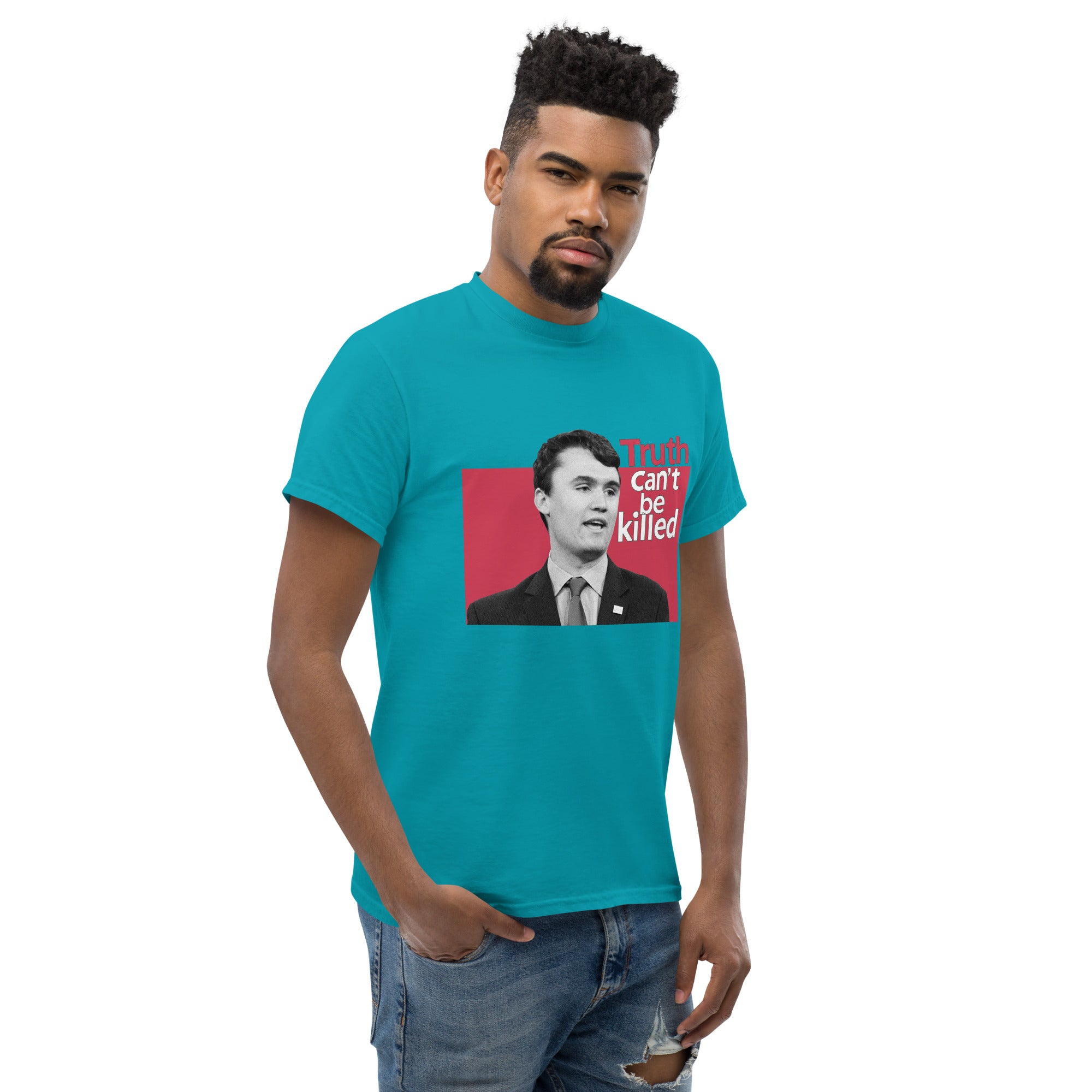 Charlie Kirk Shirt, Truth Can't Be Killed T-Shirt T-Shirt - Tophatter Daily Deals