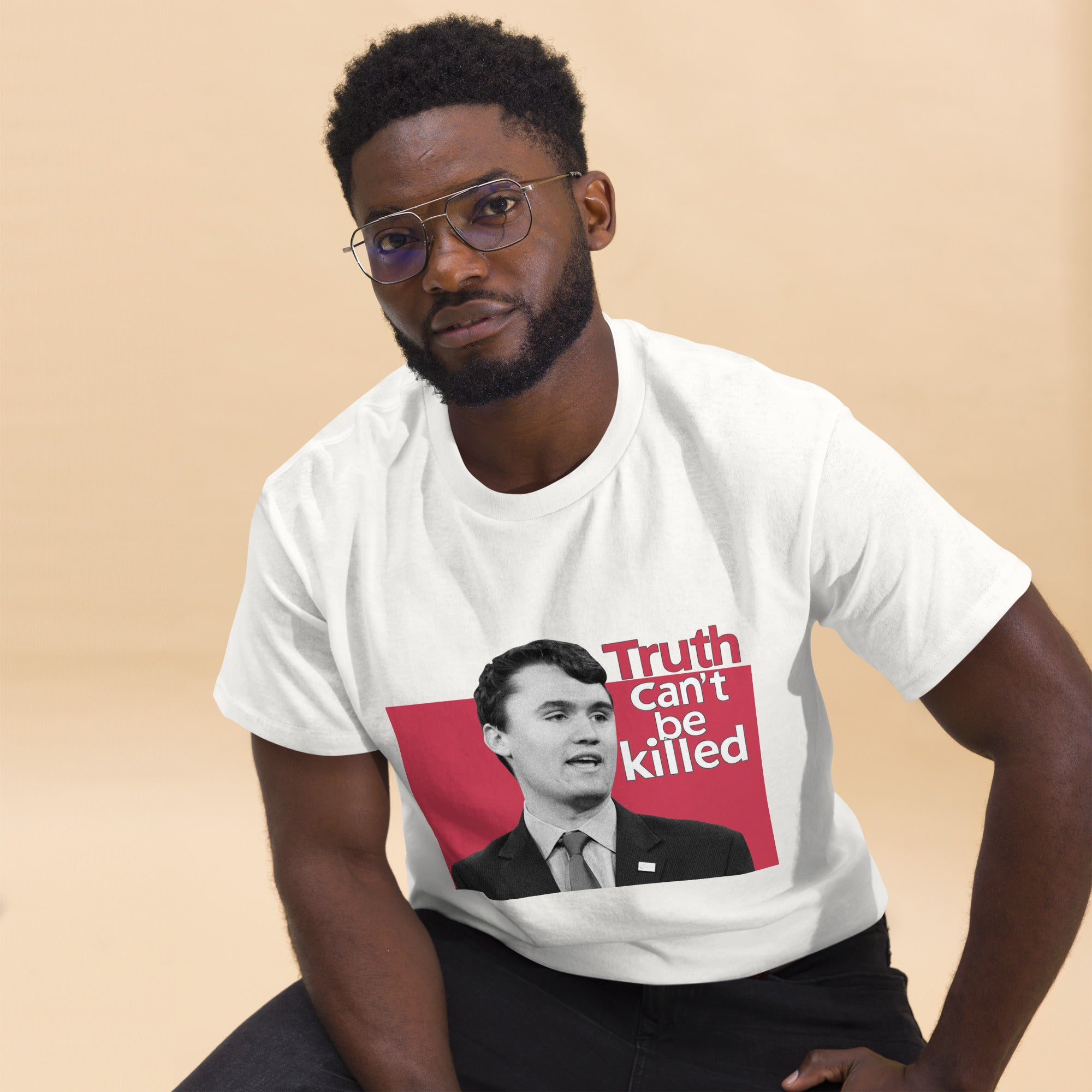 Charlie Kirk Shirt, Truth Can't Be Killed T-Shirt T-Shirt - Tophatter Daily Deals