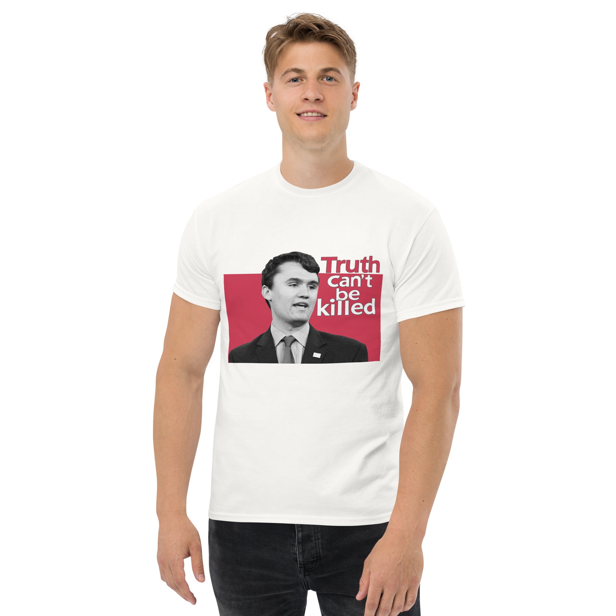 Charlie Kirk Shirt, Truth Can't Be Killed T-Shirt T-Shirt - Tophatter Daily Deals