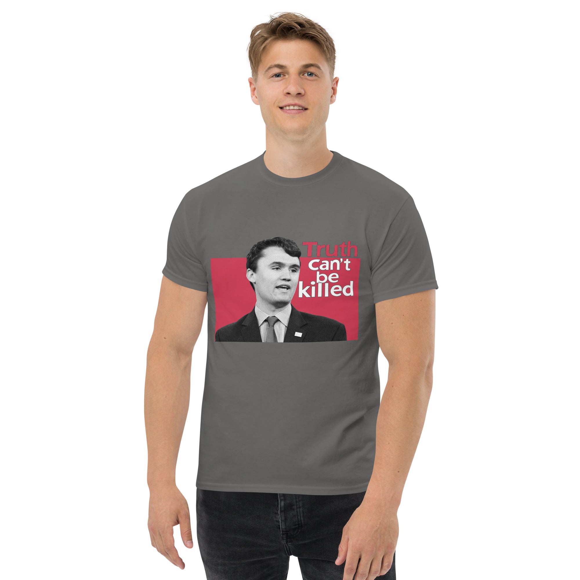 Charlie Kirk Shirt, Truth Can't Be Killed T-Shirt T-Shirt - Tophatter Daily Deals