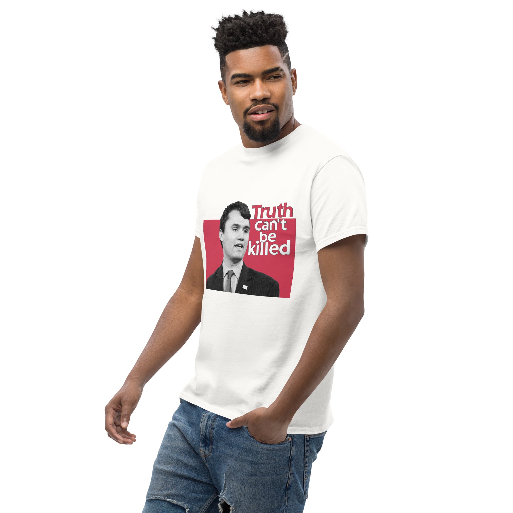 Charlie Kirk Shirt, Truth Can't Be Killed T-Shirt T-Shirt - Tophatter Daily Deals