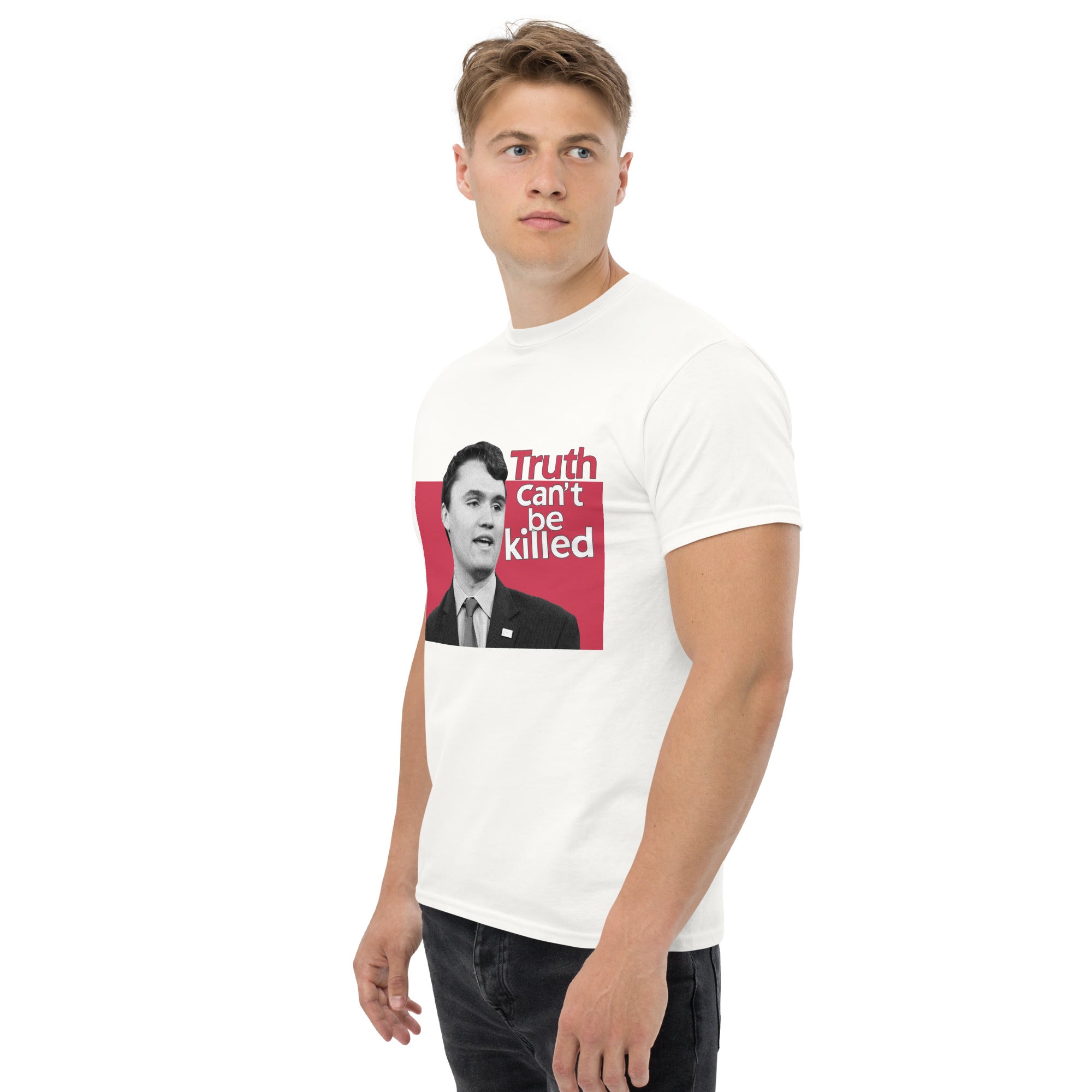 Charlie Kirk Shirt, Truth Can't Be Killed T-Shirt T-Shirt - Tophatter Daily Deals