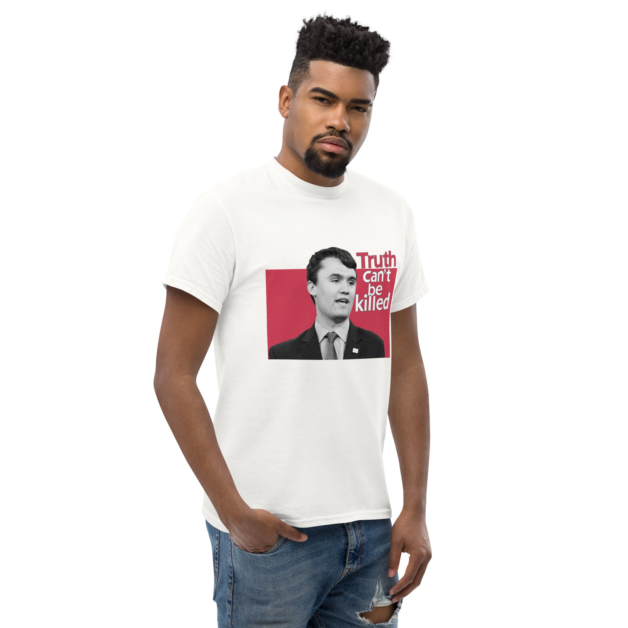 Charlie Kirk Shirt, Truth Can't Be Killed T-Shirt T-Shirt - Tophatter Daily Deals