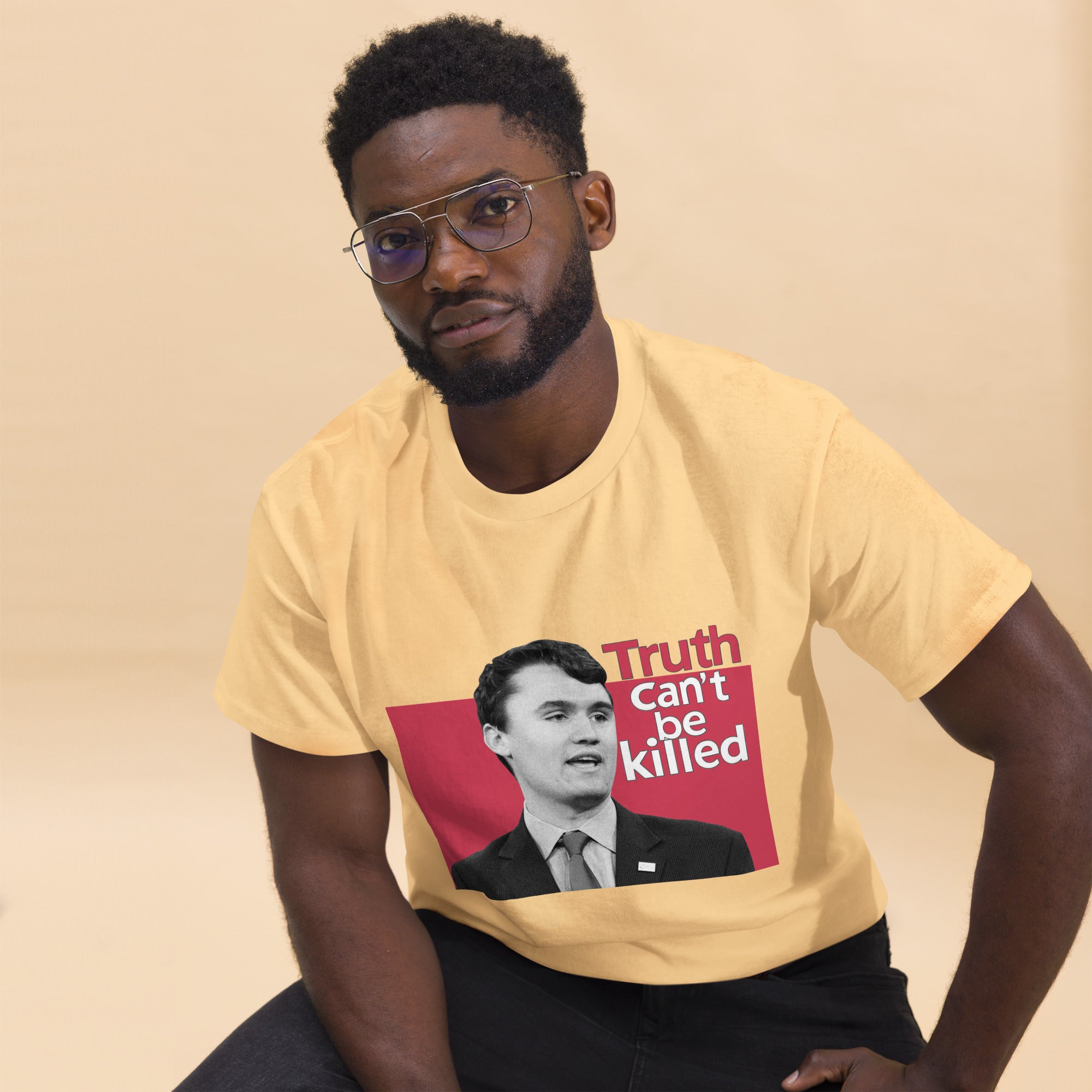 Charlie Kirk Shirt, Truth Can't Be Killed T-Shirt T-Shirt - Tophatter Daily Deals